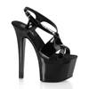 Pleaser - SKY330 KnöchelriemenSandale, Poledance Schuhe - Pole dance schuhe - Schwarz Product image